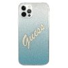 Guess GUHCP12LPCUGLSBL iPhone 12 Pro Max 6,7 niebieski/blue hardcase Glitter Gradient Script
